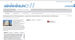 Desktop Screenshot of aktuell.nationalatlas.de